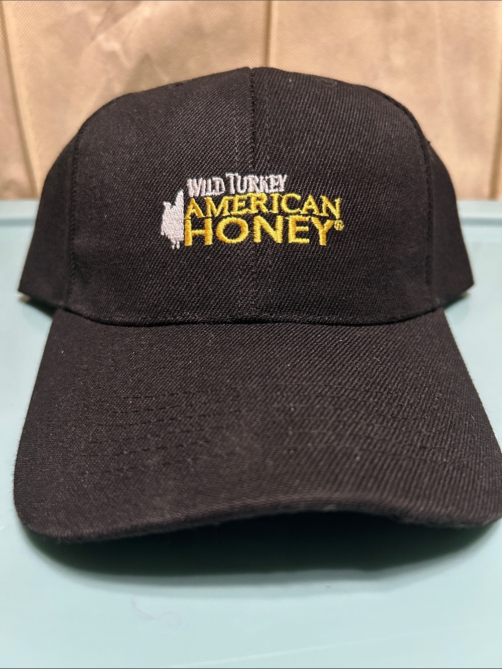 American Honey Black Logo Baseball Cap by Wild Turkey